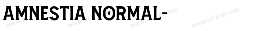 Amnestia Normal字体转换 Amnestia Normal字体转换